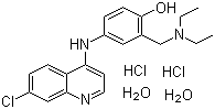 structure of CAS# 6398-98-7, 阿莫地喹盐酸盐
