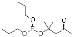 亚磷酸 1,1-二甲基-3-氧代丁基二丙基酯分子结构 (CAS 6399-79-7)