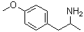 4-甲氧基安非他命分子结构 (CAS 64-13-1)