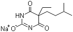 structure of CAS# 64-43-7, Amytal sodium