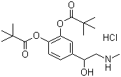 structure of CAS# 64019-93-8, Dipivefrin hydrochloride
