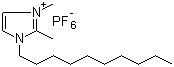 1-Decyl-2,3-dimethylimidazolium hexafluorophosphate molecular structure (CAS 640282-16-2)