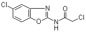 2-氯-N-(5-氯-2-苯并恶唑基)乙酰胺分子结构 (CAS 64037-18-9)