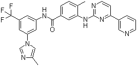 structure of CAS# 641571-10-0, 尼罗替尼