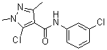 5-Chloro-N-(3-chlorophenyl)-1,3-dimethyl-1H-pyrazole-4-carboxamide molecular structure (CAS 64174-46-5)