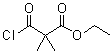 3-Chloro-2,2-dimethyl-3-oxoropanoic acid ethyl ester molecular structure (CAS 64244-87-7)