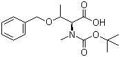structure of CAS# 64263-80-5, N-tert-Butyloxycarbonyl-N-methyl-O-benzyl-L-threonine
