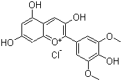 氯化锦葵色素分子结构 (CAS 643-84-5)