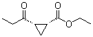 CAS # 64390-10-9, cis-2-(1-Oxopropyl)cyclopropanecarboxylic acid ethyl ester
