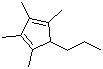structure of CAS# 64417-12-5, Tetramethyl(n-propyl)cyclopentadiene