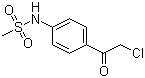 structure of CAS# 64488-52-4, N-[4-(2-氯乙酰基)苯基]甲磺酰胺