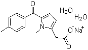 structure of CAS# 64490-92-2, 托美丁钠(二水)