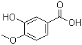 structure of CAS# 645-08-9, 3-Hydroxy-4-methoxybenzoic acid