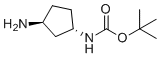 tert-Butyl N-((1S,3S)-3-aminocyclopentyl)carbamate molecular structure (CAS 645400-44-8)