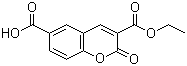 CAS # 6468-72-0, 2-Oxo-2H-1-benzopyran-3,6-dicarboxylic acid 3-ethyl ester