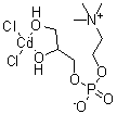structure of CAS# 64681-08-9, sn-Glycero-3-phosphocholine cadmium chloride adduct
