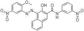CAS # 6471-49-4, Pigment Red 23, C.I. 12355, Pigment Red 245, 3-Hydroxy-4-[(2-methoxy-5-nitrophenyl)azo]-N-(3-nitrophenyl)naphthalene-2-carboxamide