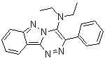 N,N-二乙基-3-苯基-[1,2,4]三嗪并[4,3-b]吲唑-4-胺分子结构 (CAS 64781-61-9)