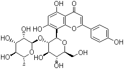 structure of CAS# 64820-99-1, Vitexin-2-O-rhamnoside