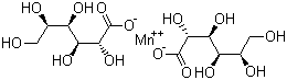 葡萄糖酸锰分子结构 (CAS 6485-39-8)