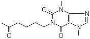 Pentoxifylline molecular structure (CAS 6493-05-6)