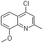 structure of CAS# 64951-58-2, 4-Chloro-8-methoxy-2-methylquinoline