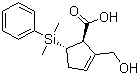 CAS # 649761-21-7, (1R,5S)-5-(Dimethylphenylsilyl)-2-(hydroxymethyl)-2-cyclopentene-1-carboxylic acid
