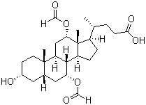 CAS # 64986-86-3, (3alpha,5beta,7alpha,12alpha)-7,12-Bis(formyloxy)-3-hydroxycholan-24-oic acid