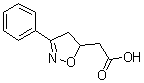 structure of CAS# 6501-72-0, 3-Phenyl-2-isoxazoline-5-acetic acid