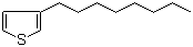 3-辛基噻吩分子结构 (CAS 65016-62-8)