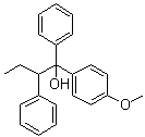 CAS 登录号：650624-50-3, 1-(4-甲氧基苯基)-1,2-二苯基-1-丁醇