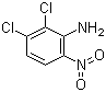 structure of CAS# 65078-77-5, 2,3-Dichloro-6-nitroaniline
