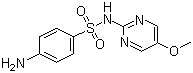 磺胺对甲氧嘧啶分子结构 (CAS 651-06-9)