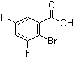 2-溴-3,5-二氟苯甲酸分子结构 (CAS 651027-01-9)