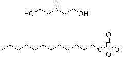2,2'-Iminobisethanol dodecyl phosphate (1:1) (salt) molecular structure (CAS 65104-38-3)