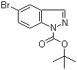 structure of CAS# 651780-02-8, 5-Bromo-indazole-1-carboxylic acid tert-butyl ester
