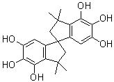 CAS # 65192-09-8, 2,2',3,3'-Tetrahydro-3,3,3',3'-tetramethyl-1,1'-spirobi[1H-indene]-4,4',5,5',6,6'-hexol