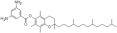 CAS # 652140-14-2, 3,5-Diaminobenzoic acid 3,4-dihydro-2,5,7,8-tetramethyl-2-(4,8,12-trimethyltridecyl)-2H-1-benzopyran-6-yl ester