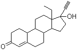 structure of CAS# 6533-00-2, Norgestrel