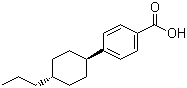 structure of CAS# 65355-29-5, 反式-4-丙基环己基苯甲酸