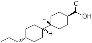 4-丙基双环己烷甲酸分子结构 (CAS 65355-32-0)