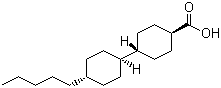 structure of CAS# 65355-33-1, trans-4'-Pentyl-(1,1'-bicyclohexyl)-4-carboxylic acid