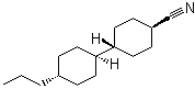 structure of CAS# 65355-35-3, 4-Propyl-4'-cyano-trans-1,1'-bicyclohexane