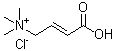 structure of CAS# 6538-82-5, Crotonobetaine hydrochloride
