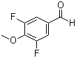 3,5-Difluoro-4-methoxybenzaldehyde molecular structure (CAS 654-11-5)