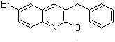 3-Benzyl-6-bromo-2-methoxyquinoline molecular structure (CAS 654655-69-3)