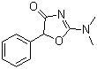 CAS 登录号：655-05-0, 托扎啉酮, 2-(二甲基氨基)-5-苯基-2-恶唑啉-4-酮