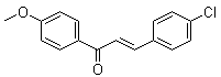 3-(4-Chlorophenyl)-1-(4-methoxyphenyl)-2-propen-1-one molecular structure (CAS 6552-68-7)