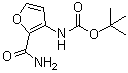 tert-Butyl (2-carbamoylfuran-3-yl)carbamate molecular structure (CAS 655255-07-5)