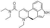 CAS 登录号：65527-62-0, (8beta)-9,10-二去氢-N,N,6-三乙基-麦角灵-8-甲酰胺